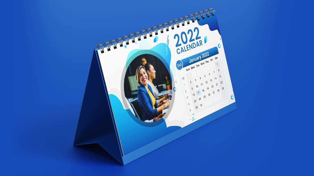 You are currently viewing How To Design a 2022 Calendar in Photoshop | Desk Calendar Design 2022 + Free Mockup