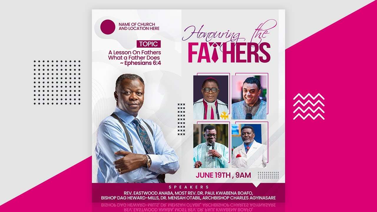 Read more about the article How To Design a CHURCH FLYER: For FATHER’S DAY Conference/Event | Photoshop Tutorial